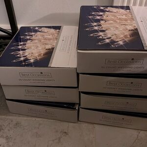 7 In Box/NWT  Best Occasions 50 CT/per box White Wedding/Party Lights 1 price